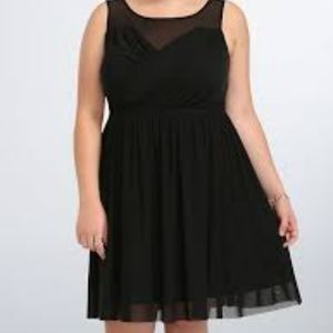 Torrid Mesh Skater Dress